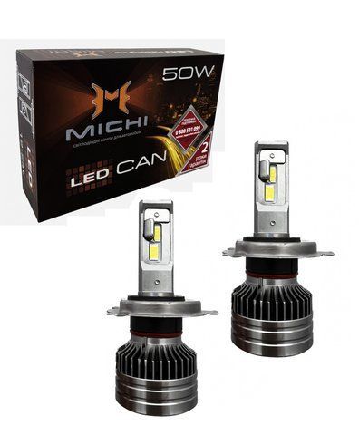 Светодиодные LED лампы 12-24V 50W MICHI MI LED Can H4 Hi/Low 5500K MI LED Can H4 50W фото