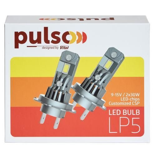 Лампи LED PULSO 12V LP5-HB4/LED-chips 3570 CSP 2x30w 4000Lm 6500K LP5-HB4 фото