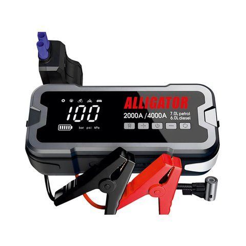 Бустер (пускозарядний пристрій) Alligator JS850 Jump Starter 2000A/4000A 24000mAh з компресором 10Bar JS850 фото