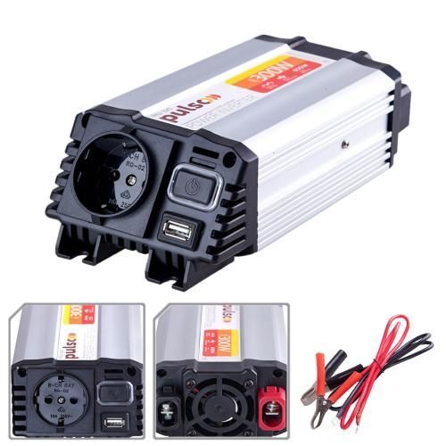 Преобразователь напряжения 12V-220V 300W USB-5VDC2.0A Pulso IMU-320 IMU-320 фото