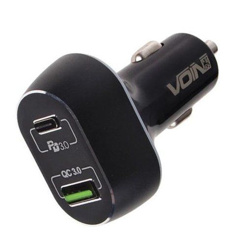 Автомобільний зарядний пристрій 63W 1USB QC3.0 12-24V VOIN C-63202Q C-63202Q фото