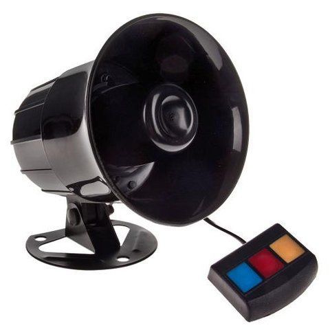 Сигнал Поліція 30W 3 тональний з блоком Elephant CА-90104 CА-90104 фото