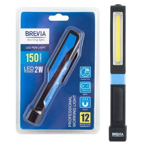 Ліхтар інспекційний Brevia 11390 LED Pen Light 2W LED, 150 lm, IP20, IK05, 3xAAA 11390 фото