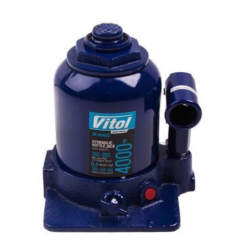 Домкрат гідравлічний телескоп 4т 2х циліндровий 160-390 мм 6,4кг Vitol DB-40002C DB-40002C фото