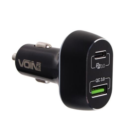 Автомобільний зарядний пристрій 63W 1USB QC3.0 12-24V VOIN C-63202Q C-63202Q фото