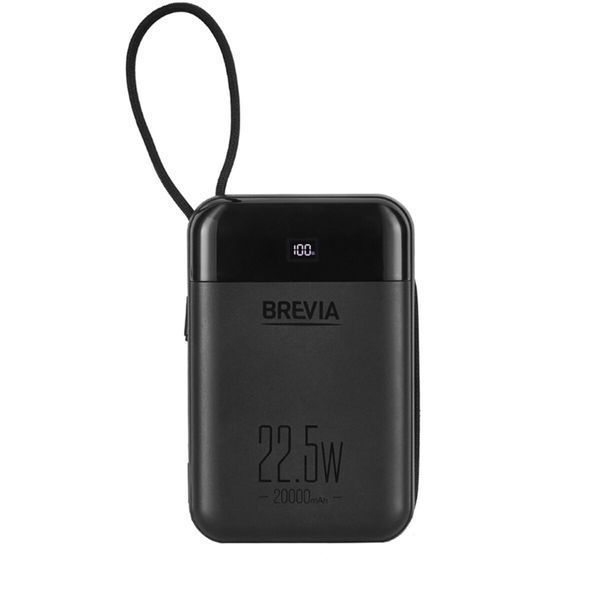 Повербанк (Power Bank) Brevia 20000mAh 22.5W Type-C+Lightning Cable, Li-Pol, LCD 7989 фото