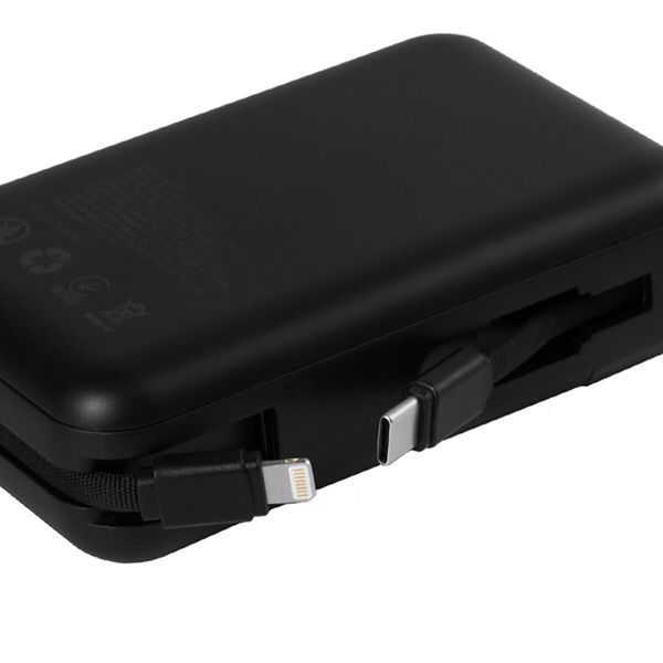 Повербанк (Power Bank) Brevia 20000mAh 22.5W Type-C+Lightning Cable, Li-Pol, LCD 7989 фото
