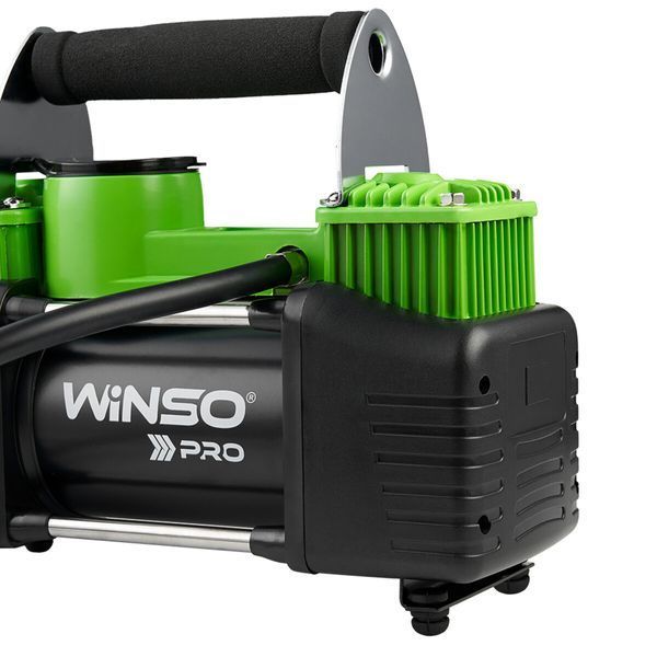 Компрессор автомобильный Winso Pro Heavy Duty 12В, 10 Атм, 90 л/мин с зажимами АКБ 136000 136000 фото