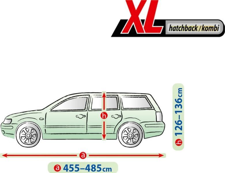Тент чохол на авто Універсал, Хетчбек XL 480х178x136 см Membrane Garage Kombi-Hatchback KEGEL 5-4729-248-3050 в сумці 5-4729-248-3050 фото