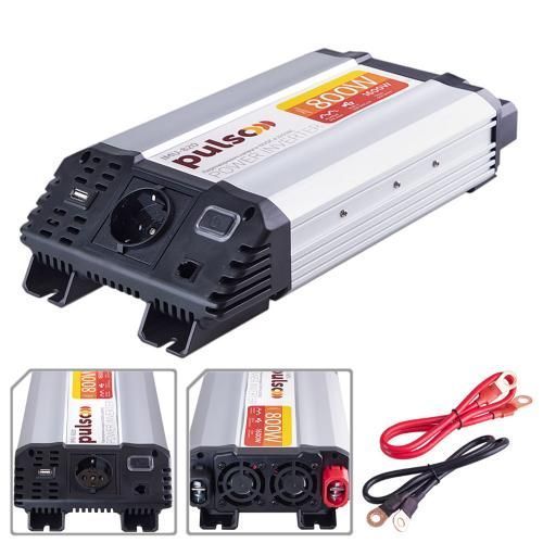 Перетворювач напруги 12V-220V 800W USB-5VDC2.0A PULSO IMU-820 IMU-820 фото