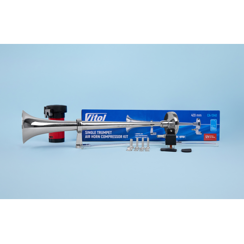 Сигнал пневматичний VITOL CA-1340 1 дудка металева 12B 420мм CA-1340 фото
