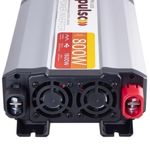 Перетворювач напруги 12V-220V 800W USB-5VDC2.0A PULSO IMU-820 IMU-820 фото