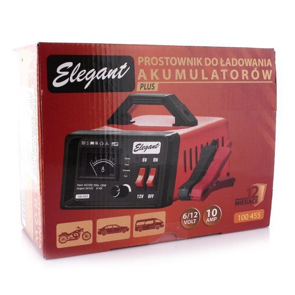 Зарядний пристрій 6-12V 10А 10-100Ач 150W Elegant EL 100 455 EL 100 455 фото