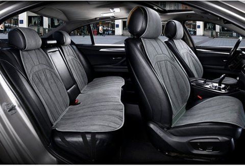 Накидки на сидіння темно сірі з вентиляцією алькантара Elegant ANCONA EL 700 818 EL 700 818 фото
