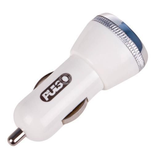 Автомобільний зарядний пристрій 2USB 12-24V 2,4A PULSO C-2402W C-2402W фото