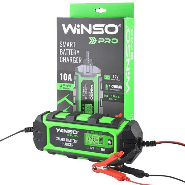 Зарядное устройство АКБ Winso 139520 Pro 12V 10A LCD 139520 фото