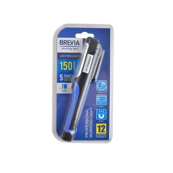 Фонарь инспекционный Brevia 11110 LED Pen Light 5SMD+1W LED 150lm 3xAAA 11110 фото
