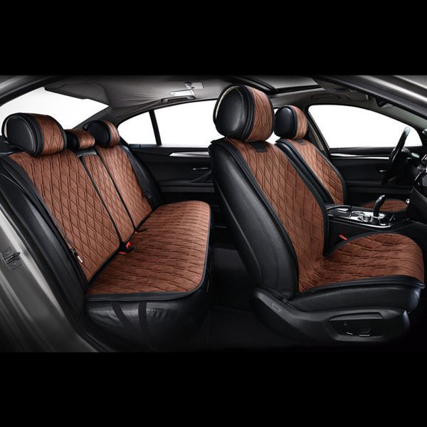 Комплект премиум накидок для сидений Winso Pro PRESTIGE coffee-black 410400 фото