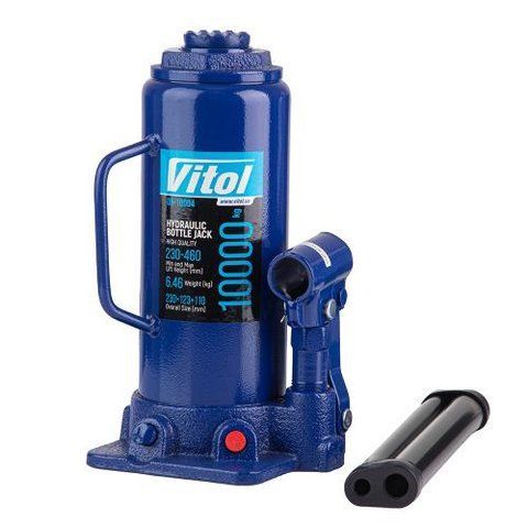 Домкрат гідравлічний телескоп 10т в коробці 230 - 460 мм 7кг Vitol DB-10004 DB-10004 фото