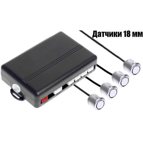 Парктроник TIGER PS-41, LED, 4 датчика D=18мм, коннектор, серый PS-41 фото