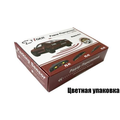 Парктроник TIGER PS-41, LED, 4 датчика D=18мм, коннектор, серый PS-41 фото