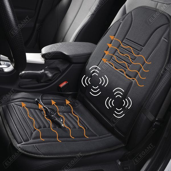Накидка на сидіння з підігрівом та масажером 97х49 см 12V 10W Elegant 100 602 El 100 602 фото