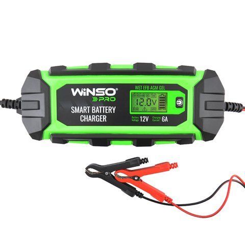 Зарядний пристрій АКБ Winso 139510 Pro 12 V, 6 A LCD 139510 фото