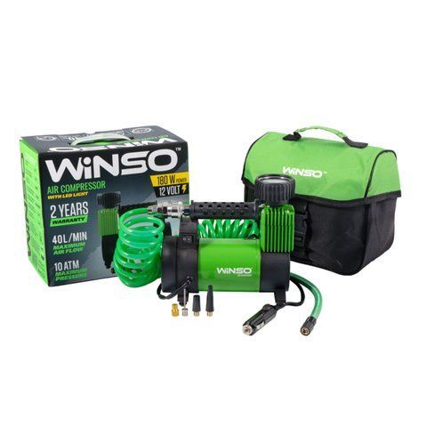 Компресор автомобільний 40 л/хв 180 Вт Winso 132000 LED-ліхтар 132000 фото