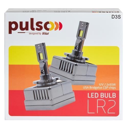 Лампи LED PULSO LR2-D3S USA Bridgelux CSP chips 12V 2x55W 10000Lm 6000k LR2-D3S фото