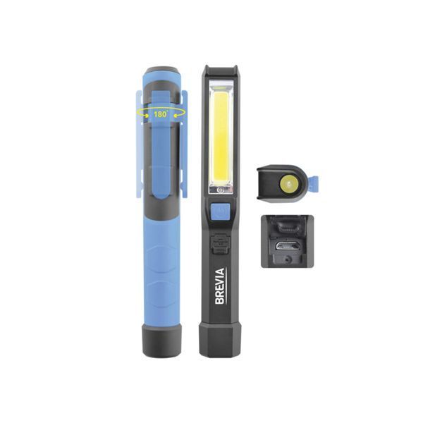 Ліхтар інспекційний Brevia 11220 LED Pen Light 2W COB+1W LED 150 lm 900 mAh microUSB 11220 фото