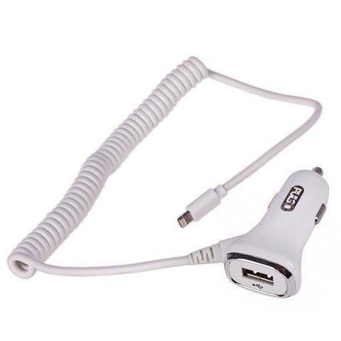 Автомобільний зарядний пристрій 1USB+iphone 12-24V 2,4A PULSO C-2407W C-2407W фото