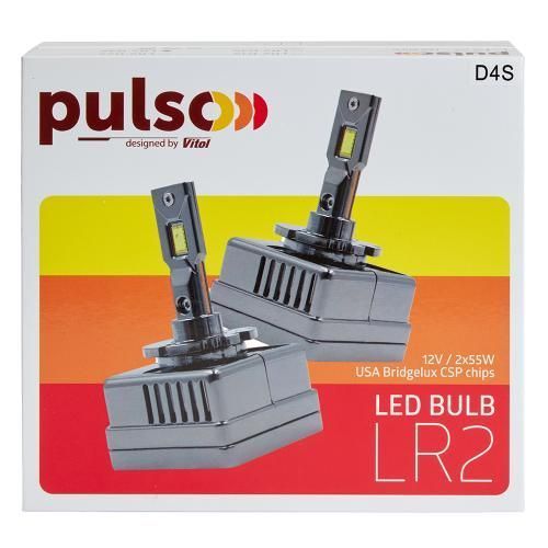 Лампы LED PULSO LR2-D4S USA Bridgelux CSP chips 12V 2x55W 10000Lm 6000k LR2-D4S фото