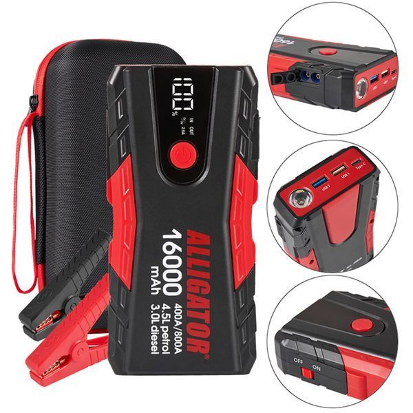 Пусковий пристрій Alligator JS840 Jump Starter 400A/800A 16000mAh JS840 фото
