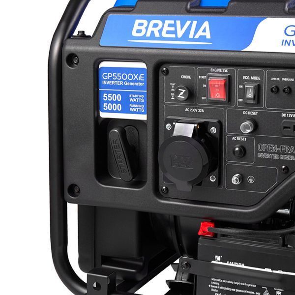 Генератор Brevia GP5500XiE інверторний бензиновий 5,5кВт (ном 5,0кВт) з електростартером GP5500XiE фото
