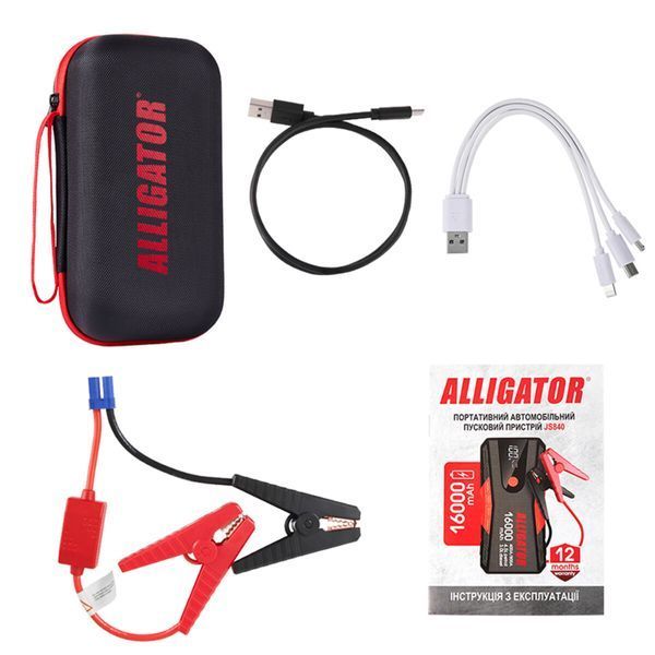 Пусковий пристрій Alligator JS840 Jump Starter 400A/800A 16000mAh JS840 фото