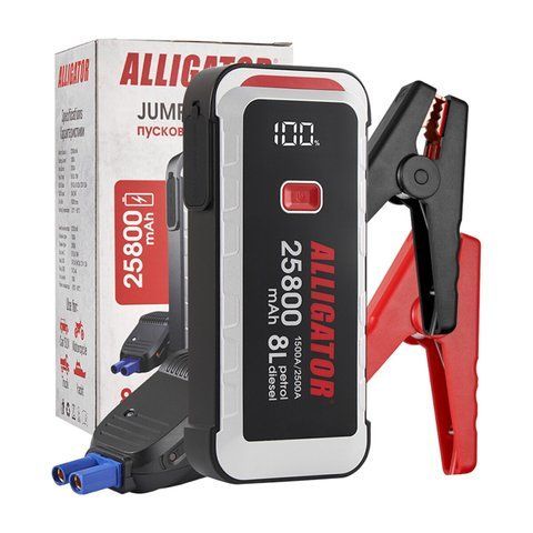 Пусковий пристрій Alligator JS847 Jump Starter 1500A/2500A 25800mAh зі Smart-клемами JS847 фото