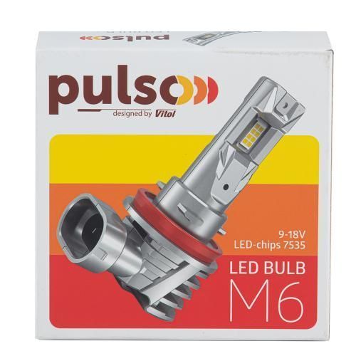 Лампи LED Pulso M6-HВ4 9006 9-18v 6000Lm 6500K M6-HВ4 фото