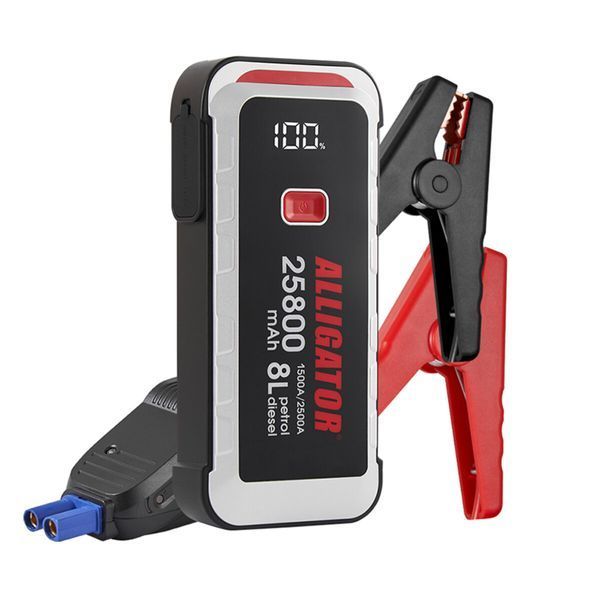 Пусковий пристрій Alligator JS847 Jump Starter 1500A/2500A 25800mAh зі Smart-клемами JS847 фото