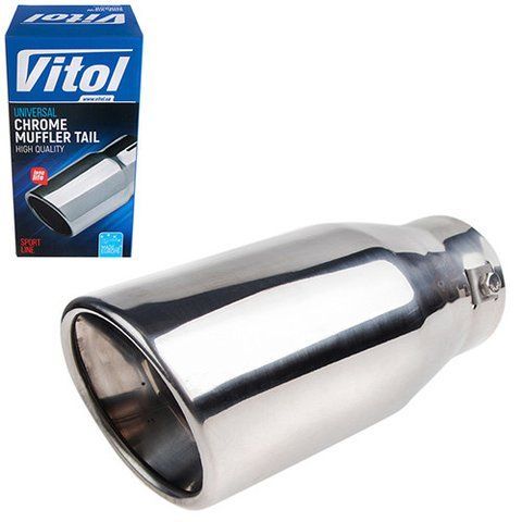 Насадка на глушник Vitol НГ-0588 d 64 мм з нержавійки НГ-0588 фото