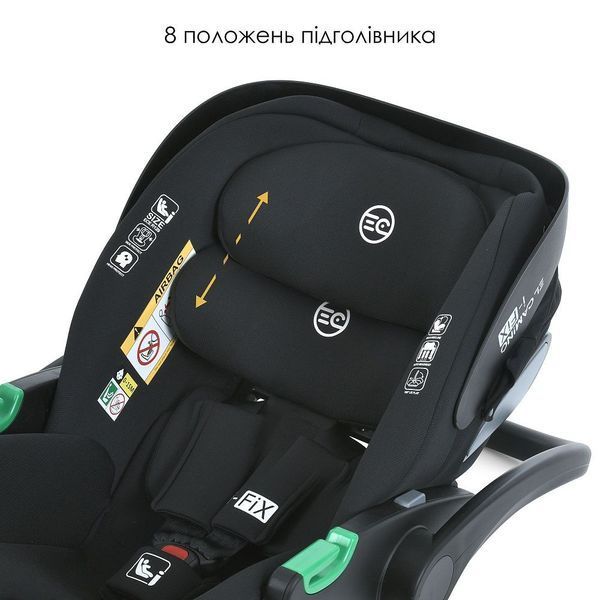 Детское автокресло ME 1110 i-FIX Moon Black i-SIZE R129, рост ребенка 40-87см, рег.подголовник, 2 ур. Черн ME 1110 i-FIX Moon Black фото
