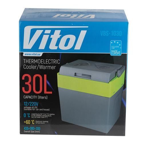 Холодильник автомобільний 30л 12V/220V 58W Vitol VBS-1030 VBS-1030 фото