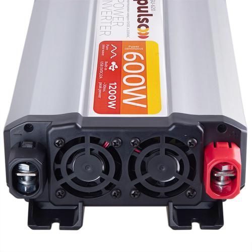 Перетворювач напруги 12V-220V 600W USB-5VDC2.0A PULSO ISU-620 синусоїдна хвиля ISU-620 фото