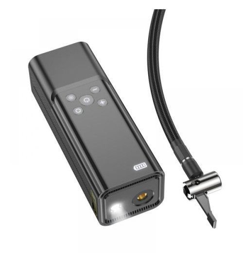 Компрессор беспроводный аккумуляторный 5000mAh HOCO ZP7 LED-фонарик, автостоп ZP7 фото