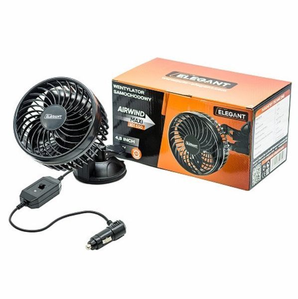 Вентилятор автомобільний 12V на присосці Elegant EL 101 550 два режими EL 101 550 фото