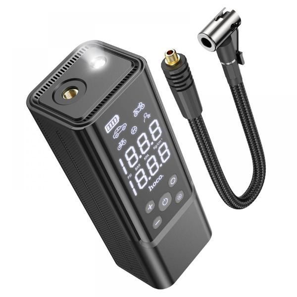 Компрессор беспроводный аккумуляторный 5000mAh HOCO ZP7 LED-фонарик, автостоп ZP7 фото