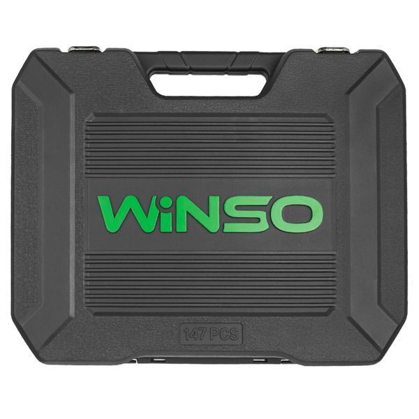 Професійний набір інструментів у кейсі Winso Pro 1/2", 1/4", 3/8" 72T, CR-V, 147од. 924147 фото