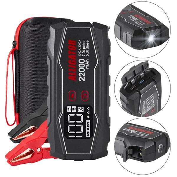 Пусковий пристрій Alligator JS845 Jump Starter 1000A/2000A 22000mAh JS845 фото