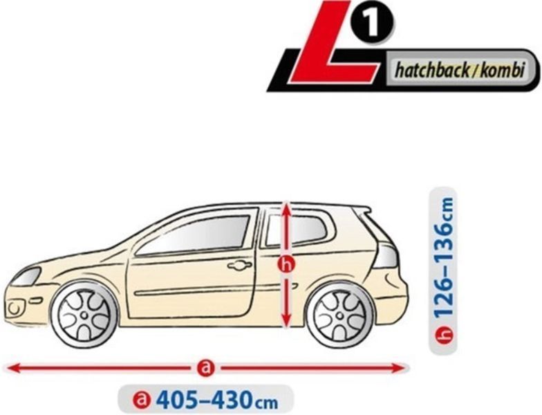Тент на автомобіль Хетчбэк L1 430х165x136 см Optimal Garage Hatchback, Kombi KEGEL 5-4315-241-2092 5-4315-241-2092 фото