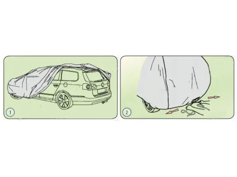 Тент чохол на авто Хетчбек L1 430х178x136 см Perfect Garage Hatchback/Kombi KEGEL 5-4627-249-4030 5-4627-249-4030 фото