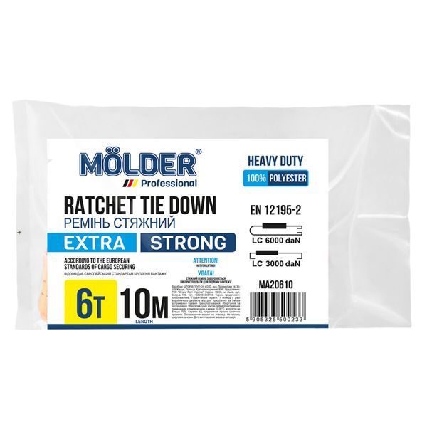 Стяжний ремінь 6т 10м Molder MA20610 MA20610 фото